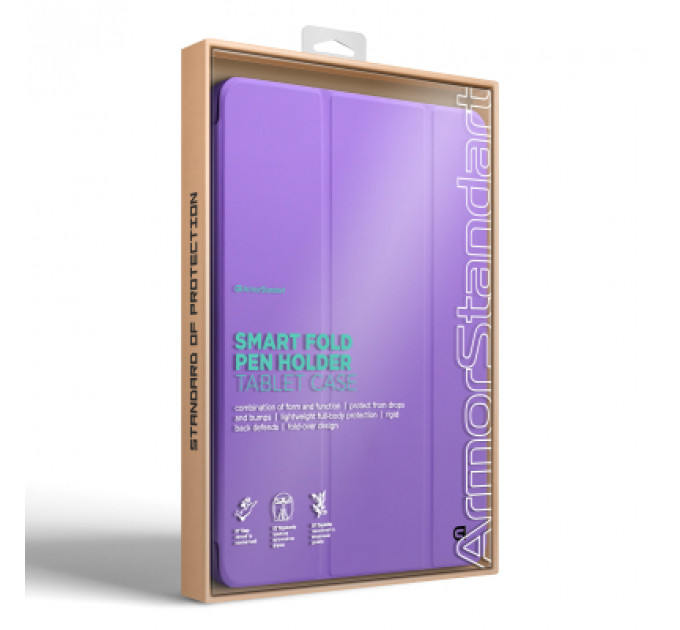 Чохол до планшета Armorstandart Smart Fold Pen Apple iPad Pro 13 (2024) Light Purple (ARM78141)