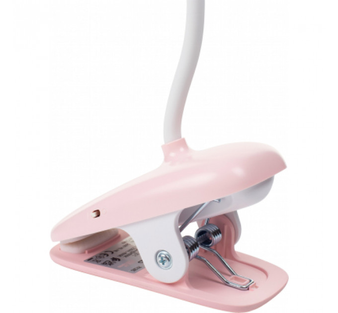 Настільна лампа Philips Donutclip 3Вт 4000K 1200мАг USB-A рожевий (929003179607)