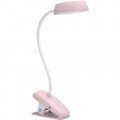 Настільна лампа Philips Donutclip 3Вт 4000K 1200мАг USB-A рожевий (929003179607)