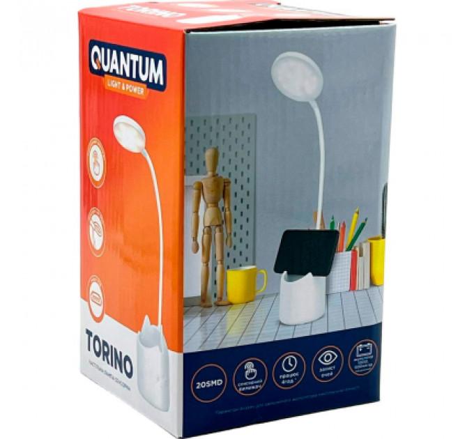 Настільна лампа Quantum TORINO LED з USB (QM-TL1010)