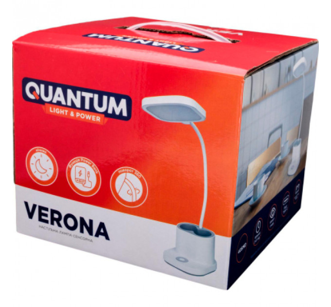 Настільна лампа Quantum VERONA/4000mAh LED з Power Bank (QM-TL1060)