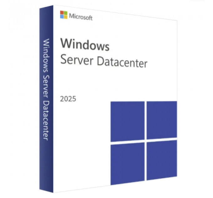 ПЗ для сервера Microsoft Windows Server 2025 Datacenter - 8 Core License Pack 1 Year Subscription, Commercial, Annual (DG7GMGF0PWHD_0003_P1Y_A)