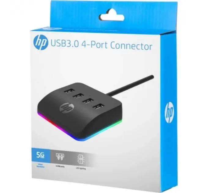 Концентратор HP DHC-CT120 USB 3.0 AM 4 ports USB 3.0 AF RGB (DHC-CT120)