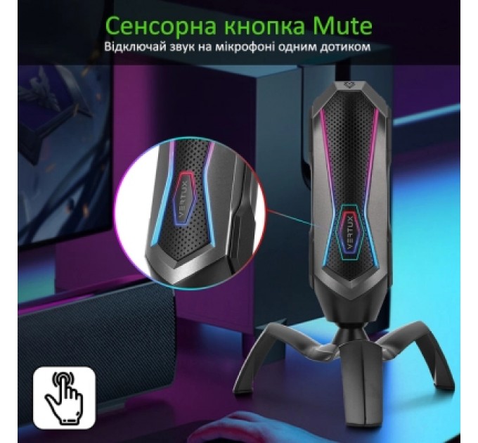 Мікрофон Vertux Marshal USB Black (marshal.black)