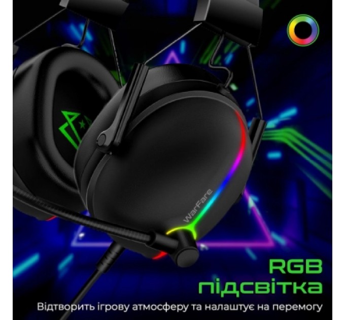 Навушники Vertux Warfare 7.1 USB Black (warfare.black)