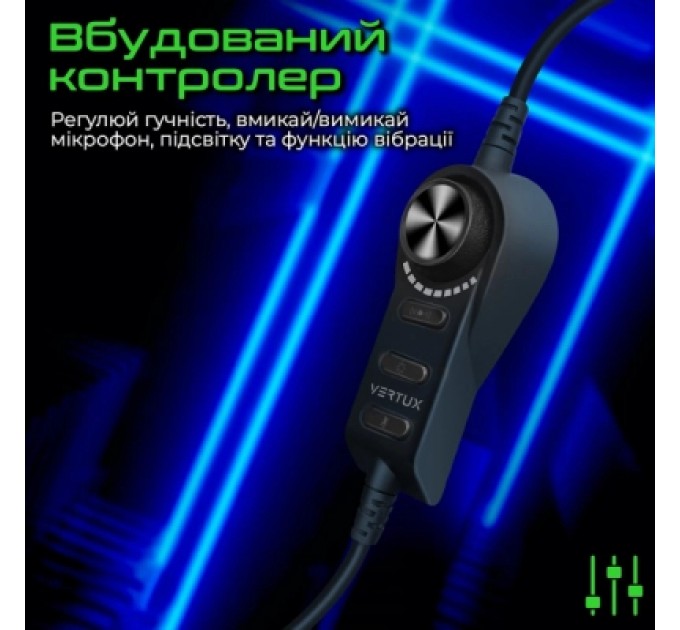 Навушники Vertux Warfare 7.1 USB Black (warfare.black)