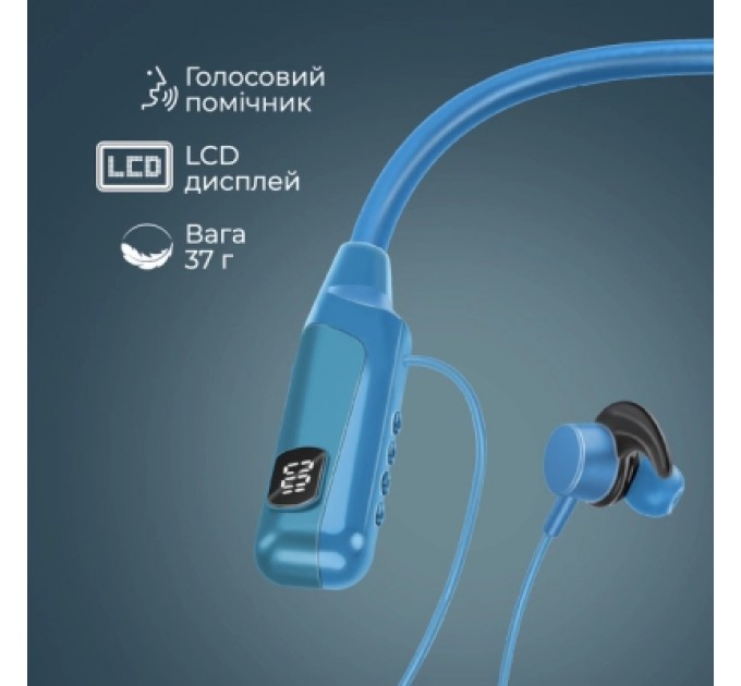 Навушники Promate Blend Blue (blend.blue)