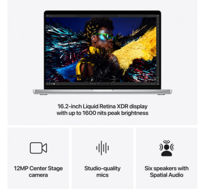 Ноутбук Apple MacBook Pro 14 A3186 M4 Max Silver (MX2W3UA/A)