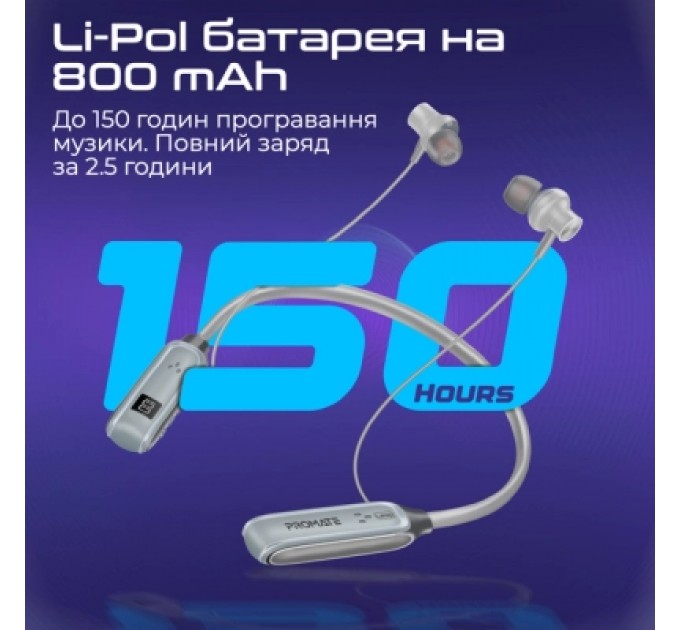 Promate Навушники Promate Leap Silver (leap.silver)