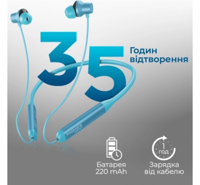 Promate Навушники Promate ANC Velcon Blue (velcon.blue)