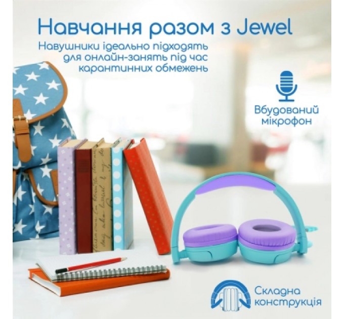 Навушники Promate Jewel Aqua (jewel.aqua)