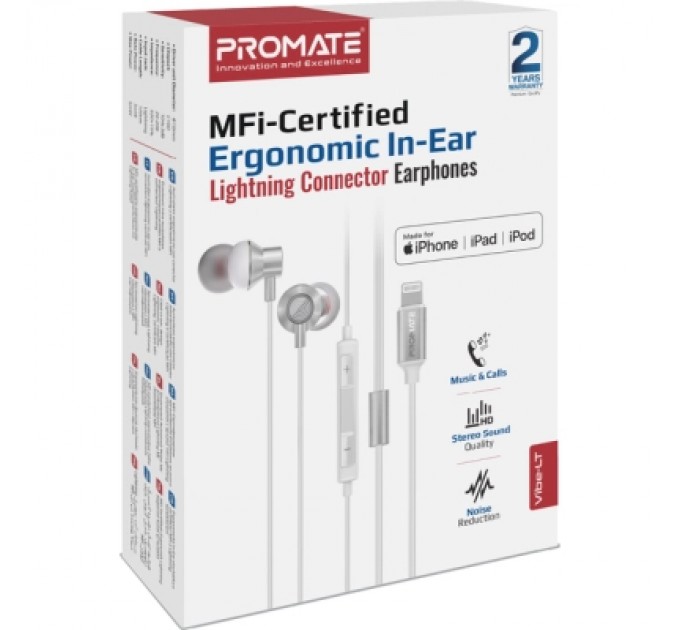 Promate Навушники Promate Vibe-LT White (vibe-lt.white)
