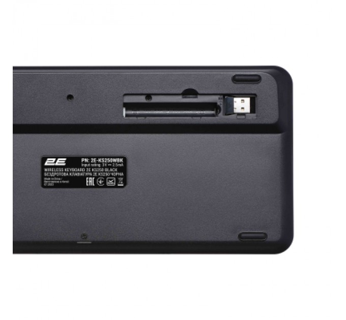 Клавіатура 2E KS250 Wireless USB/Bluetooth UA Black (2E-KS250WBK_UA)