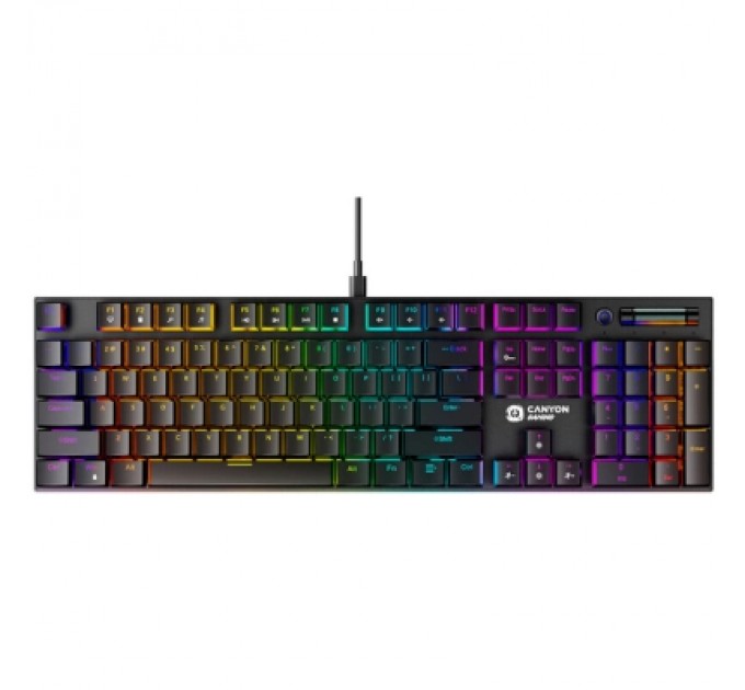Canyon Клавіатура Canyon Cometstrike GK-55 RGB USB UA Black (CND-SKB55-US)