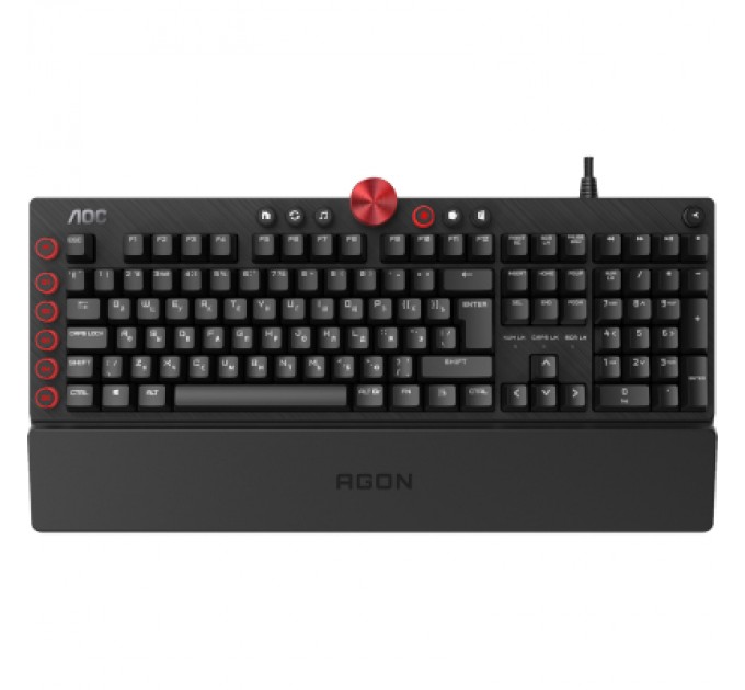 AOC Клавіатура AOC AGK700 RGB Cherry MX Red USB Black (AGK700DR2R)