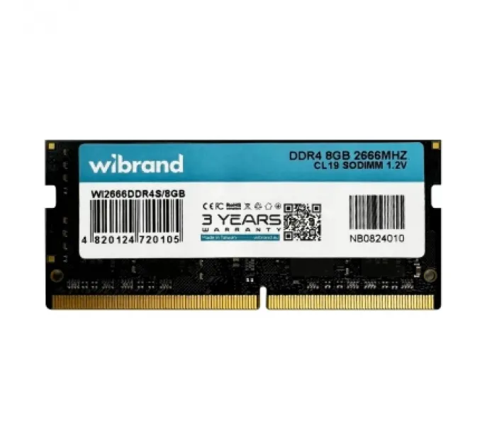 Модуль пам'яті для ноутбука SoDIMM DDR4 8GB 2666 MHz Wibrand (WI2666DDR4S/8GB)