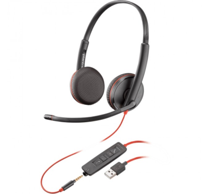 Poly Навушники Poly BlackWire C3225 USB-A HS Stereo Black (80S11AA)