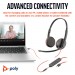 Poly Навушники Poly BlackWire C3225 USB-C HS Stereo +3.5mm Plug +USB-C/A Adapter (Bulk) Black (8X229A6)