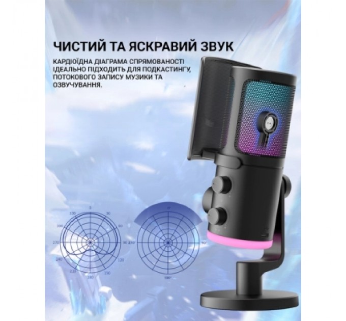 Мікрофон Fifine AM6 USB Black (AM6)