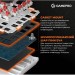 GamePro Клавіатура GamePro MK160W Hot-Swap Red Swich RGB USB UA White (MK160W)