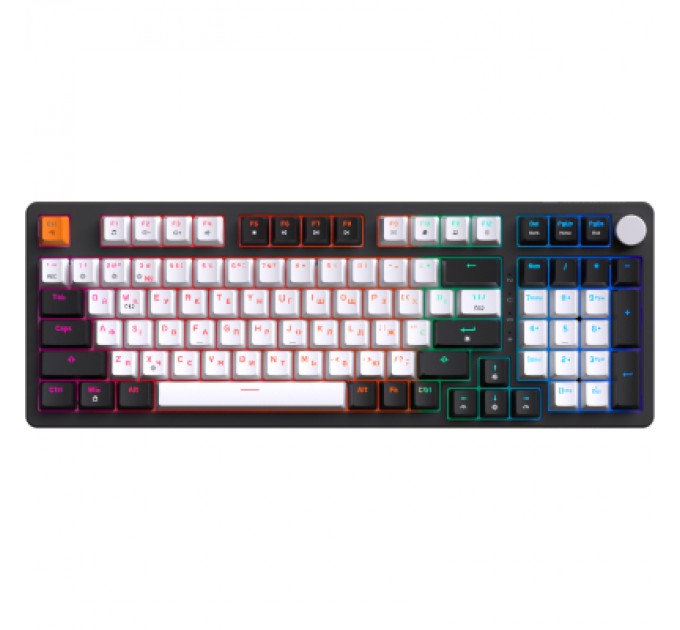 Клавіатура GamePro MK170B Hot-Swap Red Swich RGB USB UA Black (MK170B)