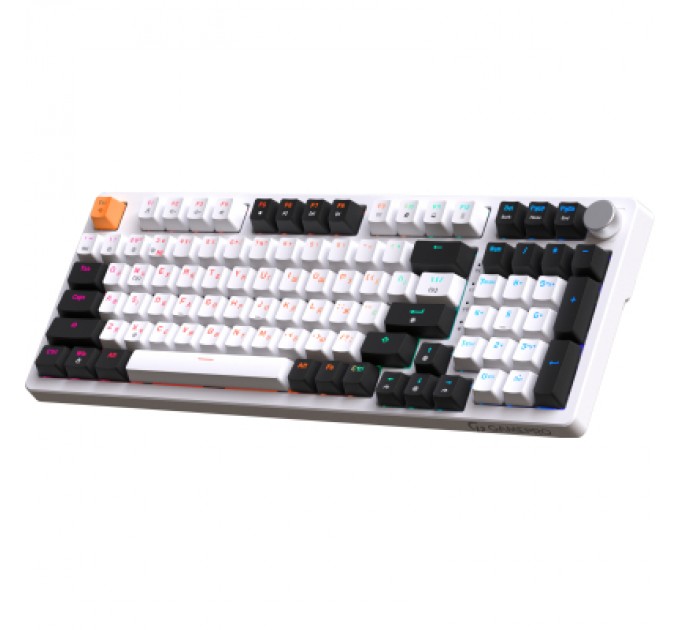 Клавіатура GamePro MK170W Hot-Swap Red Swich RGB USB UA White (MK170W)