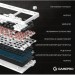 Клавіатура GamePro MK170W Hot-Swap Red Swich RGB USB UA White (MK170W)