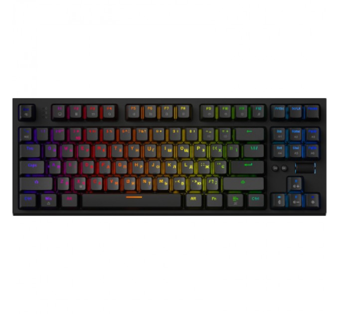 Клавіатура GamePro MK180B Hot-Swap Red Swich RGB USB UA Black (MK180B)