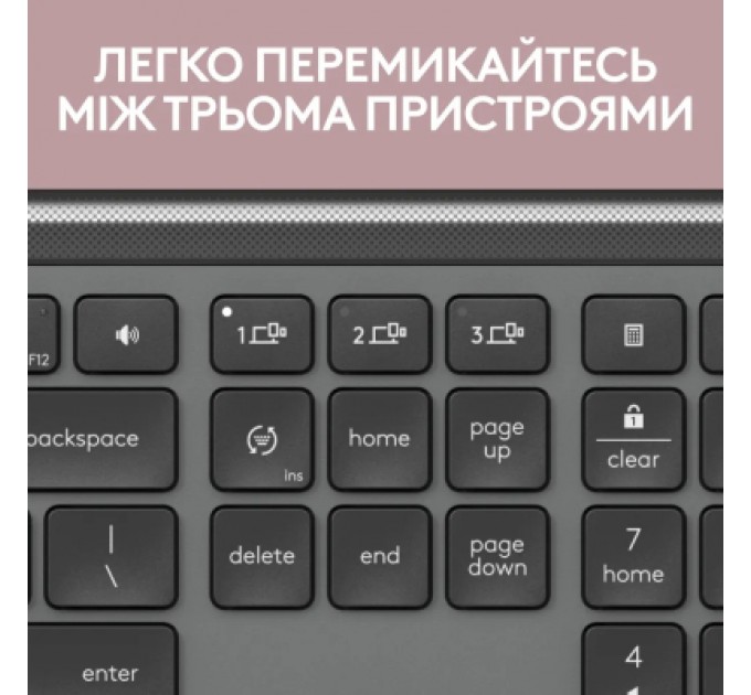 Комплект Logitech MK950 Bluetooth/Wireles UA Graphite (920-012490)