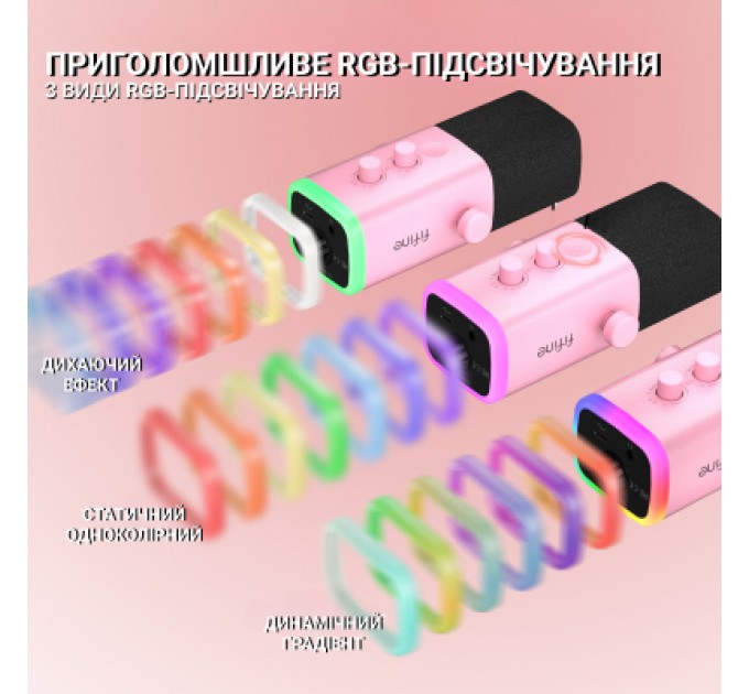 Мікрофон Fifine AM8P USB/XLR Pink (AM8P)