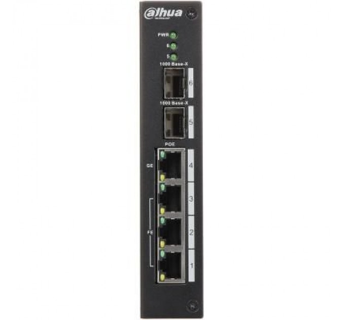 Dahua Комутатор мережевий Dahua DH-PFS4206-4P-96