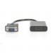 Digitus Перехідник VGA to HDMI (M/F), Full HD Digitus (DA-70473)