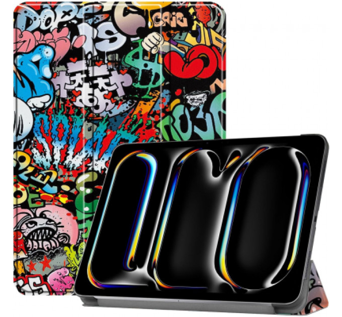 Чохол до планшета BeCover Smart Case Apple iPad Pro 11" M4 2024 Graffiti (711637)