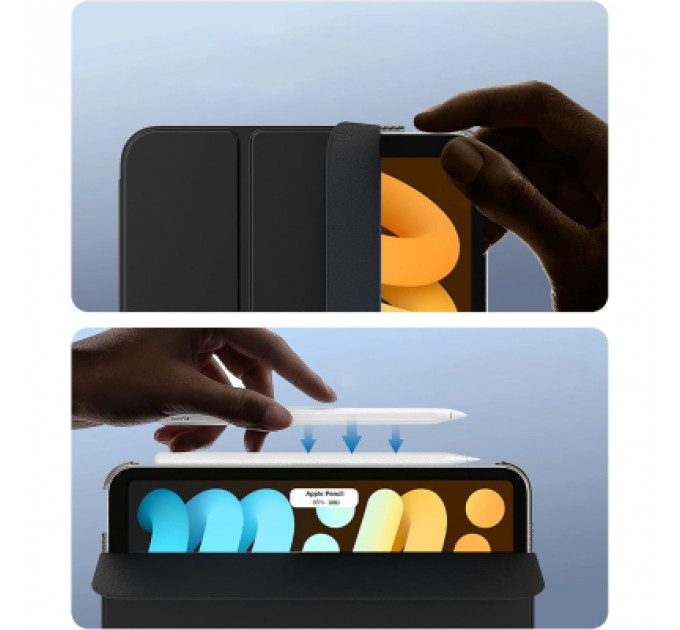 Чохол до планшета BeCover Tri Fold Hard Apple iPad Mini 7 2024 Black (712450)