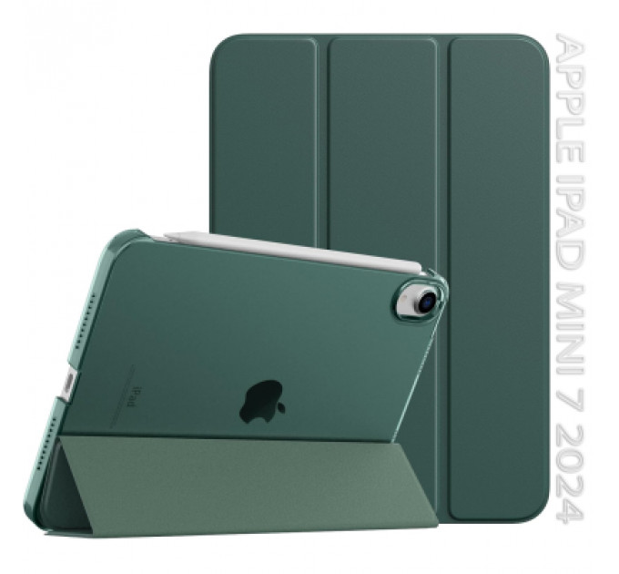 Чохол до планшета BeCover Tri Fold Hard Apple iPad Mini 7 2024 Dark Green (712451)