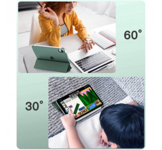 Чохол до планшета BeCover Tri Fold Hard Apple iPad Mini 7 2024 Dark Green (712451)