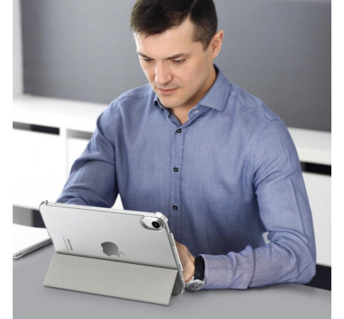 Чохол до планшета BeCover Tri Fold Hard Apple iPad Mini 7 2024 Gray (712452)