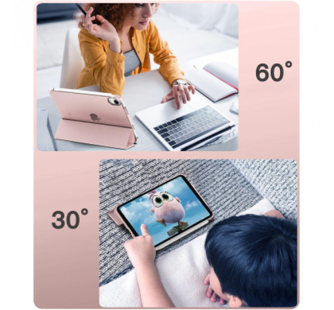 Чохол до планшета BeCover Tri Fold Hard Apple iPad Mini 7 2024 Pink (712454)
