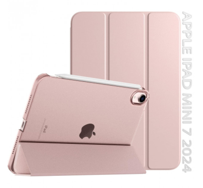 Чохол до планшета BeCover Tri Fold Hard Apple iPad Mini 7 2024 Pink (712454)