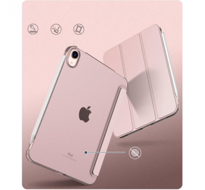 Чохол до планшета BeCover Tri Fold Hard Apple iPad Mini 7 2024 Pink (712454)
