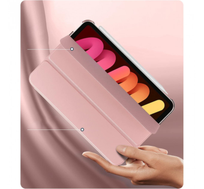 Чохол до планшета BeCover Tri Fold Hard Apple iPad Mini 7 2024 Rose Gold (712456)