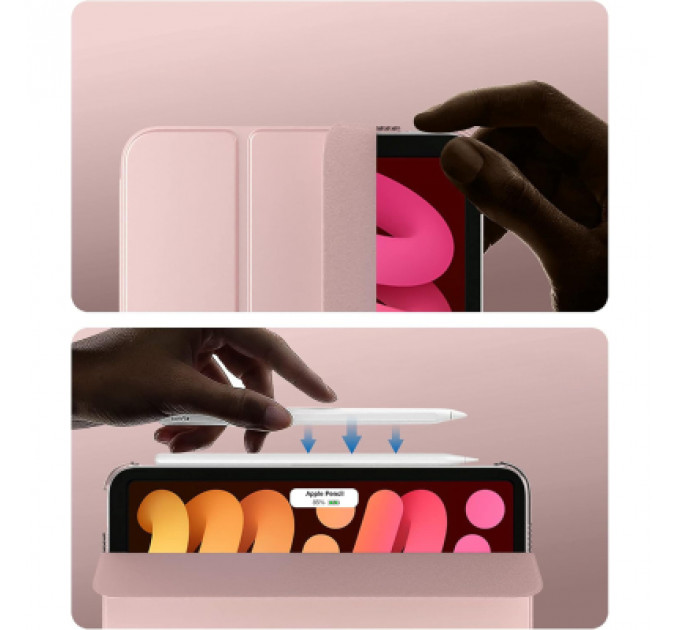 Чохол до планшета BeCover Tri Fold Hard Apple iPad Mini 7 2024 Rose Gold (712456)