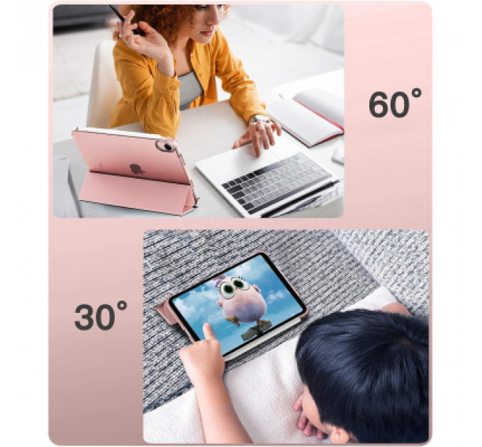 Чохол до планшета BeCover Tri Fold Hard Apple iPad Mini 7 2024 Rose Gold (712456)
