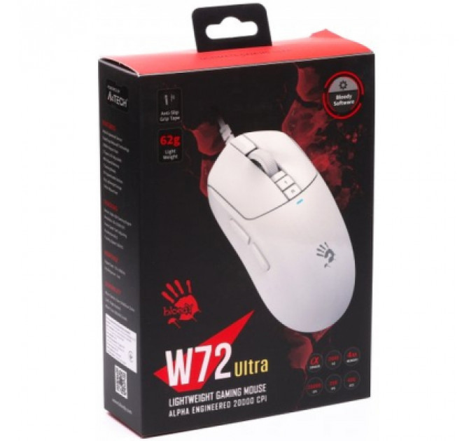 Мишка A4Tech Bloody W72 Ultra USB White (4711421001298)