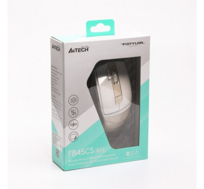 Мишка A4Tech FB45CS Air2 Bluetooth/Wireless Cream Beige (4711421999441)