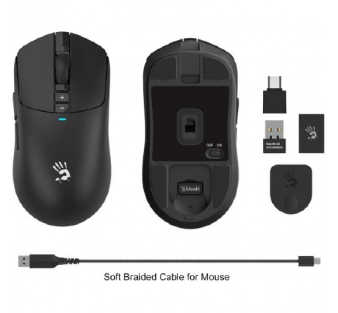 Мишка A4Tech Bloody R72 Ultra Wireless/USB Black (4711421000895)