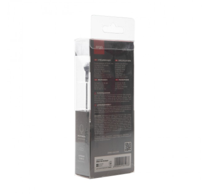 Ergo Навушники Ergo VM-735 Type-C Earphones Black (VM-735K)