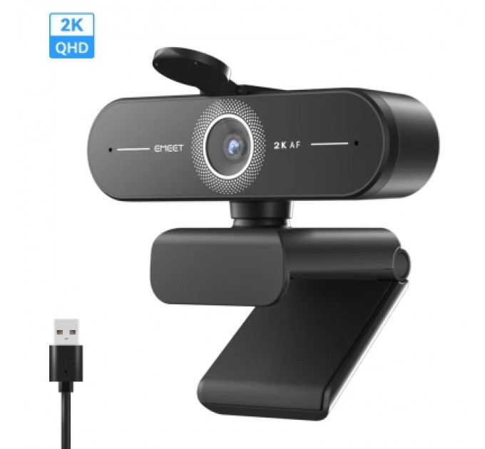 Emeet Веб-камера Emeet C60E 2K Black (eMeet-E3123)