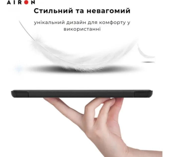 Чохол до планшета AirOn Premium Samsung Galaxy tab S10 Plus 12.4 2024 + film Black (4822356758483)