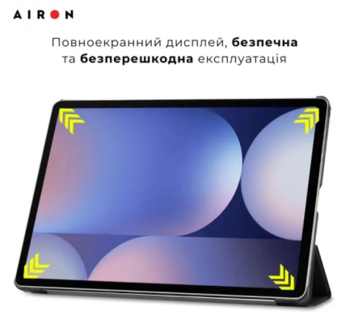Чохол до планшета AirOn Premium Samsung Galaxy tab S10 Plus 12.4 2024 + film Black (4822356758483)